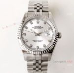 Swiss Replica Rolex Datejust 39mm Silver Dial Stainless Steel Jubilee watch - N9 Factory Watch